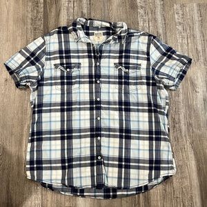 Mossimo Men’s Short Sleeve Button down Shirt